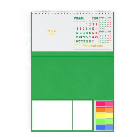 Calendar de birou personalizat, notite, Clasic2 [6]