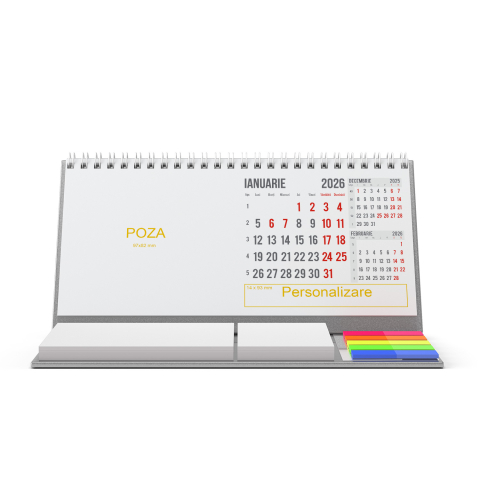Calendar de birou personalizat, notite, Clasic2 [1]