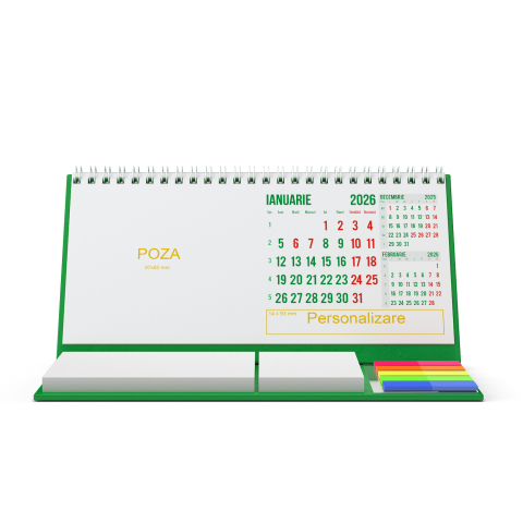 Calendar de birou personalizat, notite, Clasic2 [3]