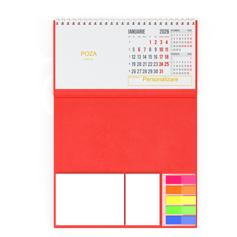 Calendar de birou personalizat, notite, Clasic2 [5]