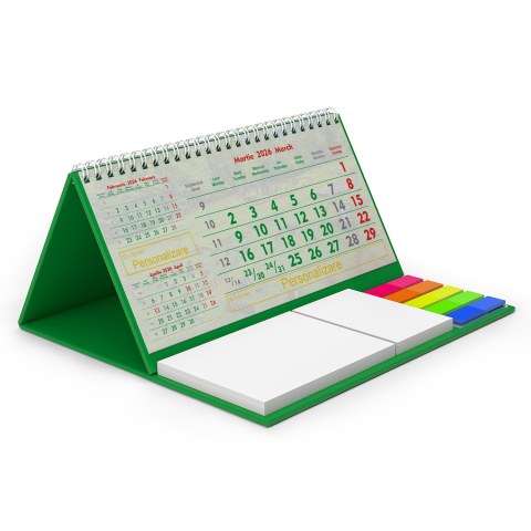 Calendar de birou personalizat, notite, Europa [5]