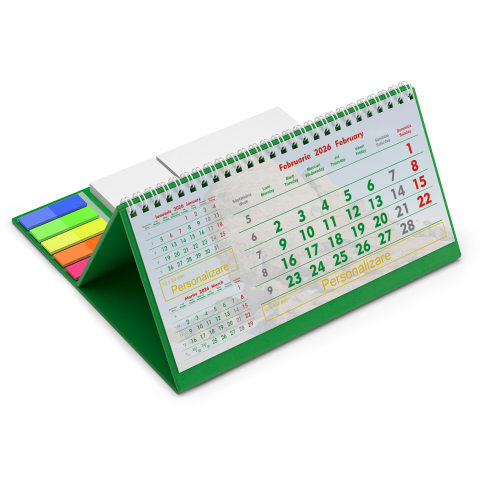 Calendar de birou personalizat, notite, Europa [2]