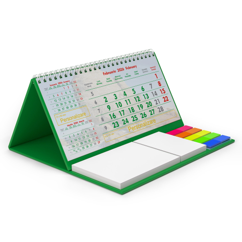 Calendar de birou personalizat, notite, Europa [3]