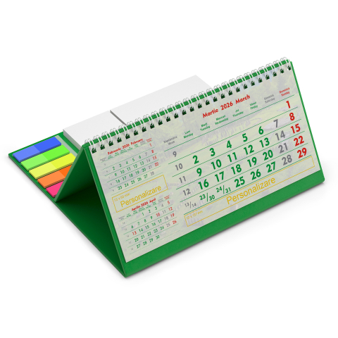 Calendar de birou personalizat, notite, Europa [4]