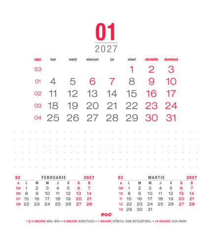 Calendar de birou Prisma, PU, CA [2]