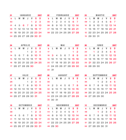 Calendar de birou Prisma, PU, CA [3]