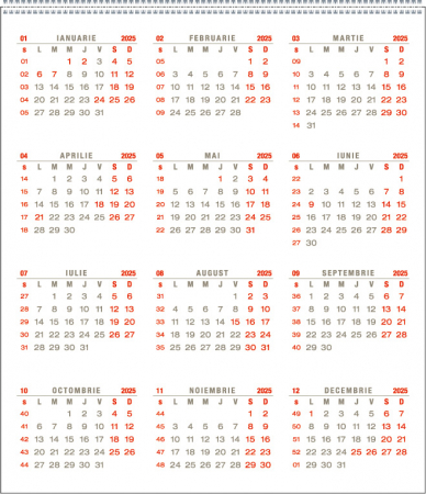 Calendar de birou Prisma, PVC, CA [5]