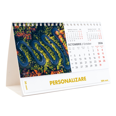Calendar de birou Romania - comori nepretuite , 12 file, CD [20]