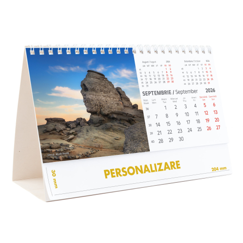 Calendar de birou Romania - comori nepretuite , 12 file, CD [18]