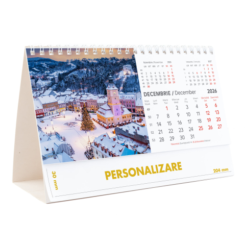 Calendar de birou Romania - comori nepretuite , 12 file, CD [24]