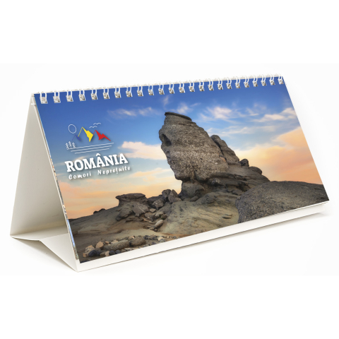 Calendare de birou - Calendar de birou Romania - comori nepretuite , 12 file, CD