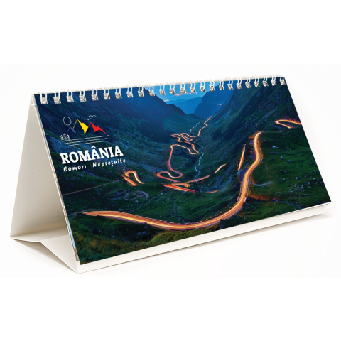 Calendare de birou - Calendar de birou Romania - comori nepretuite , 12 file, CD