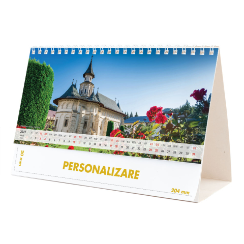 Calendar de birou Romania - comori nepretuite , 12 file, CD [13]