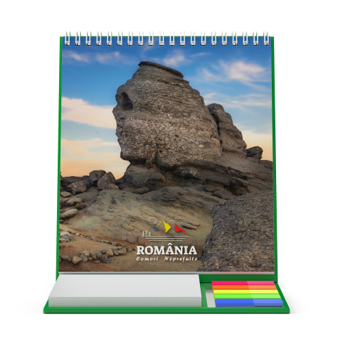 Calendare personalizate - Calendar de birou vertical,notite,Romania Comori Nepretuite,personalizat