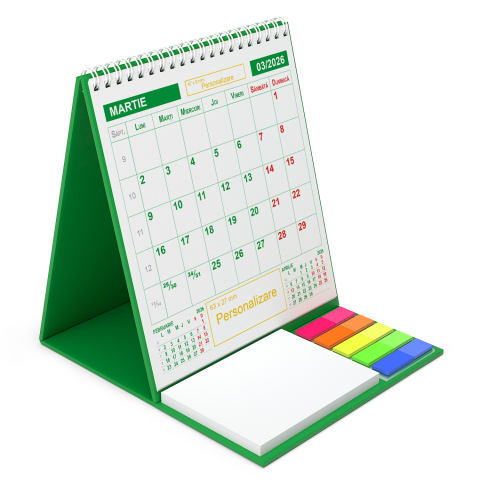 Calendar de birou vertical,notite,Triptic 1,personalizat [7]