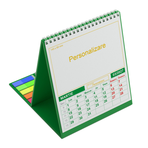 Calendar de birou vertical,notite,Triptic 1,personalizat [5]