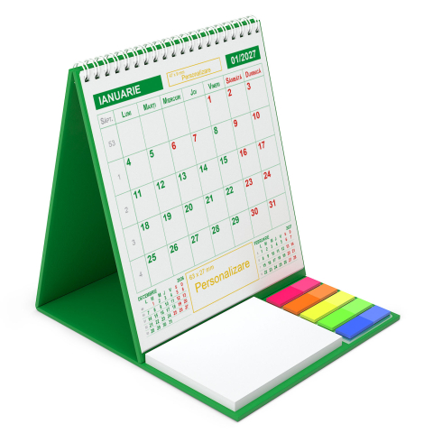 Calendare personalizate - Calendar de birou vertical,notite,Triptic 1,personalizat