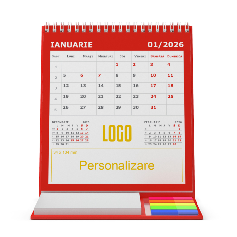 Calendare personalizate - Calendar de birou vertical,notite,Triptic 2,personalizat