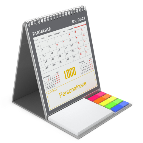 Calendar de birou vertical,notite,Triptic 2,personalizat [6]
