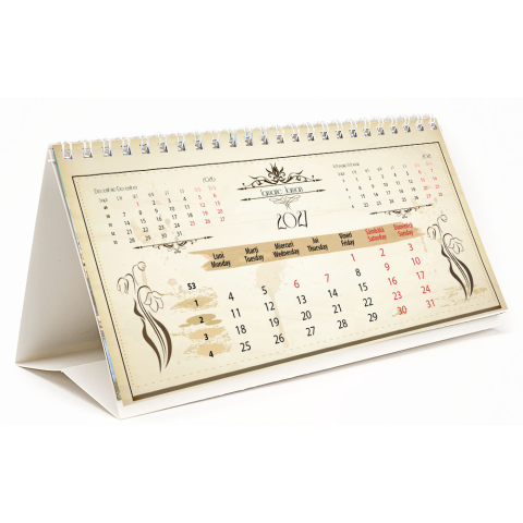 Calendar de birou Vintage1, 12 file, CD [9]