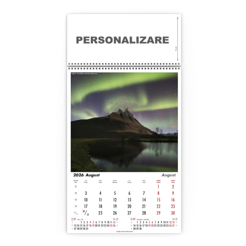 Calendar de perete Aurora Borealis, CD [8]