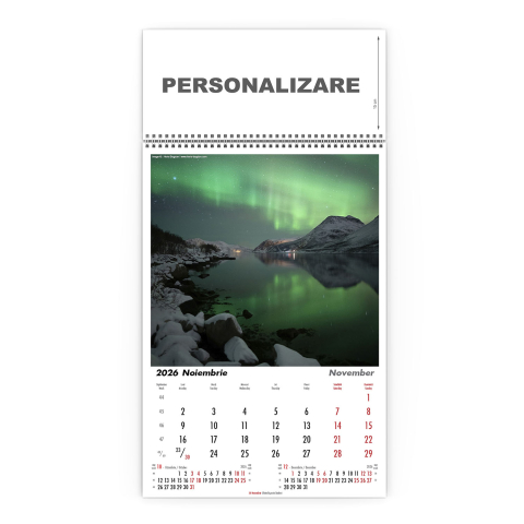 Calendar de perete Aurora Borealis, CD [11]