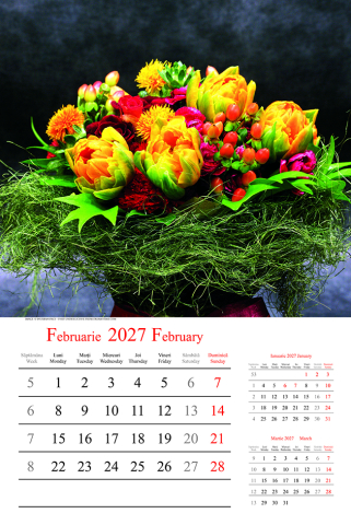 Calendar de perete Bouquets, CT [1]
