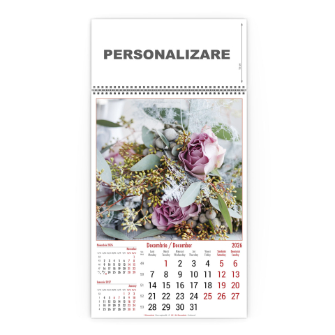 Calendar de perete Buchete, CD [12]