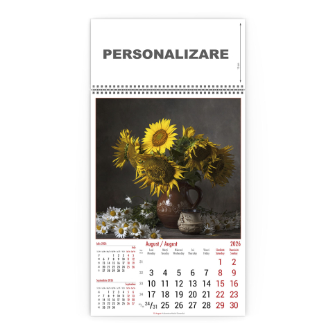 Calendar de perete Buchete, CD [8]