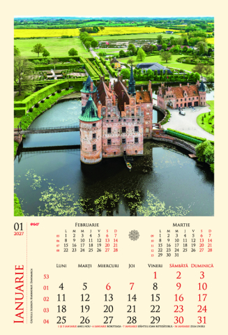 Calendar de perete Castele, CA [1]