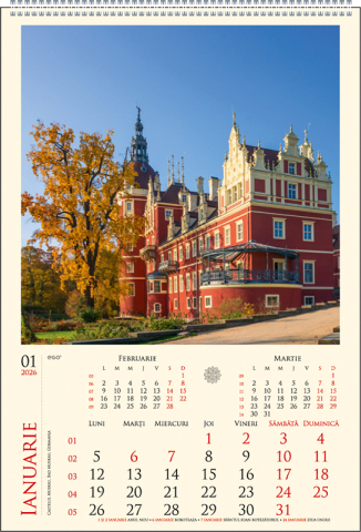 Calendar de perete Castele, CA [1]