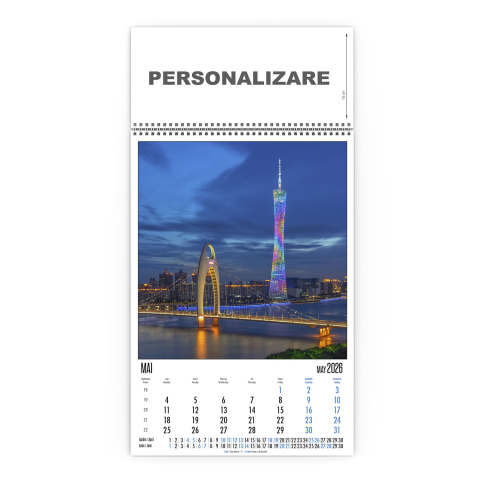 Calendar de perete City Lights, CD [5]