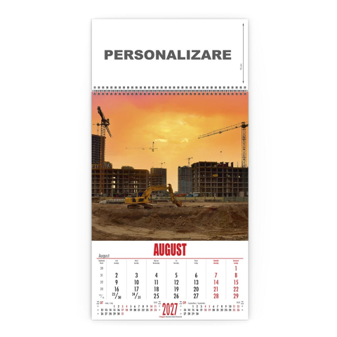Calendar de perete Constructii, CD [8]