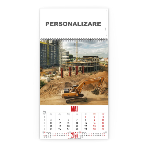 Calendar de perete Constructii, CD [5]
