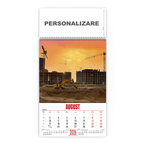 Calendar de perete Constructii, CD [8]