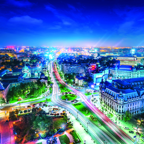 Calendar de perete Europe by Night, CT [5]