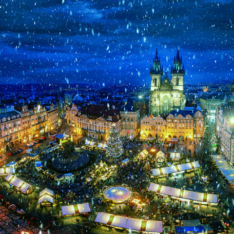 Calendar de perete Europe by Night, CT [13]
