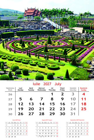 Calendar de perete Gardens, CT [1]