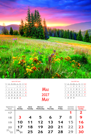 Calendar de perete Landscapes, CT [1]