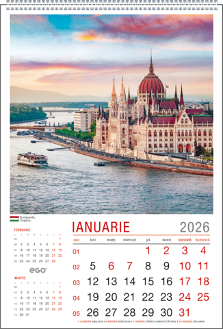 Calendar de perete Orase Europene, CA [1]