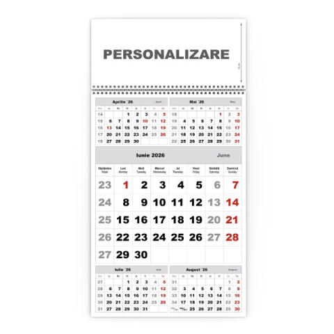 Calendar de perete TRIPTIC CLASIC 3 Argintiu,CD [1]