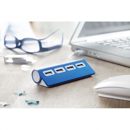 Memorii USB - Hub USB cu 4 porturi ALUHUB