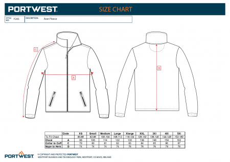 Jacheta Fleece Aran pentru Barbati- F205 - Portwest [5]