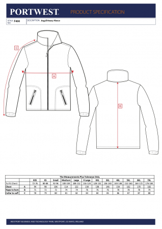 Jacheta Fleece Argyll F400 - Portwest [4]