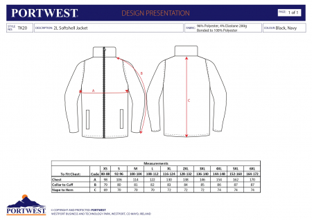 Jacheta Softshell Print&Promo pentru barbati - TK20 - Portwest [6]