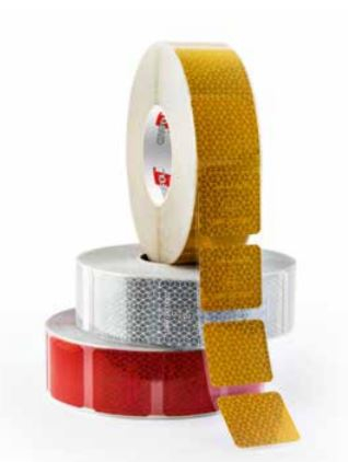 Folii si benzi reflectorizante - ORALITE VC 104+ Flex Segmented - Banda adeziva reflectorizanta segmentata pentru suprafete flexibile