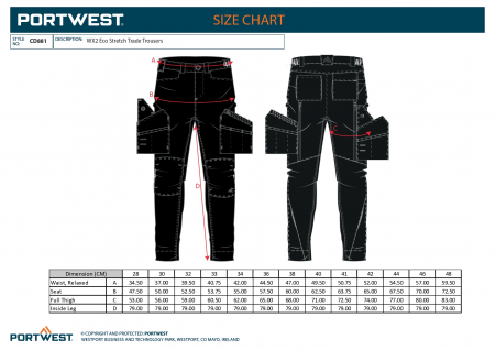 Pantaloni  Eco Stretch Trade CD881 - WX2 - Portwest [9]