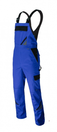 Haine de lucru personalizate - Pantalonii cu Pieptar Albastru cu Negru Professional