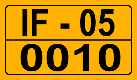 Sisteme de afisare - Placute de inmatriculare tractoare, moped, ATV, utilaje - SamPromo