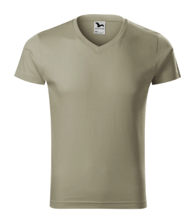 Tricou clasic pentru bărbaţi SLIM FIT V-NECK146 [9]